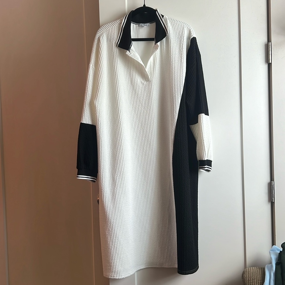 Collared midi dress